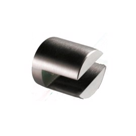 Glasshylle holder i rustfritt stål (2 stk) 8-10mm glass
