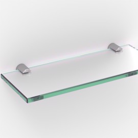 Glasshylle på mål klart glass