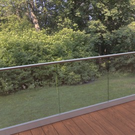 klart glassvern i laminert og herdet glass