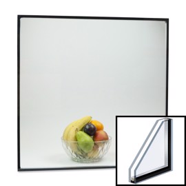 Klart glass Termorute 2-lags