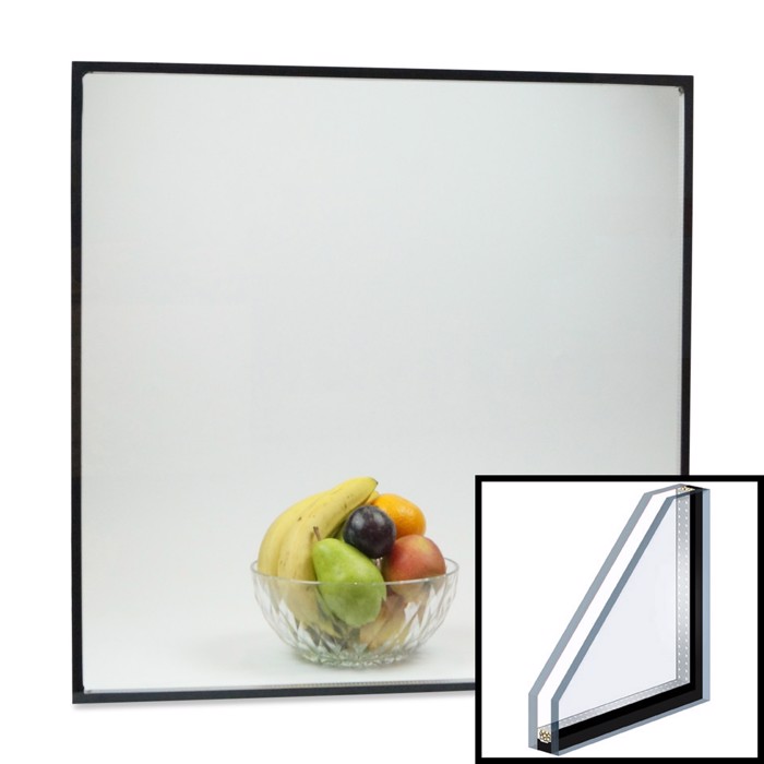 Klart glass Termorute 2-lags