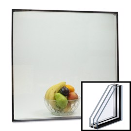 Klart glass Termorute 3-lags