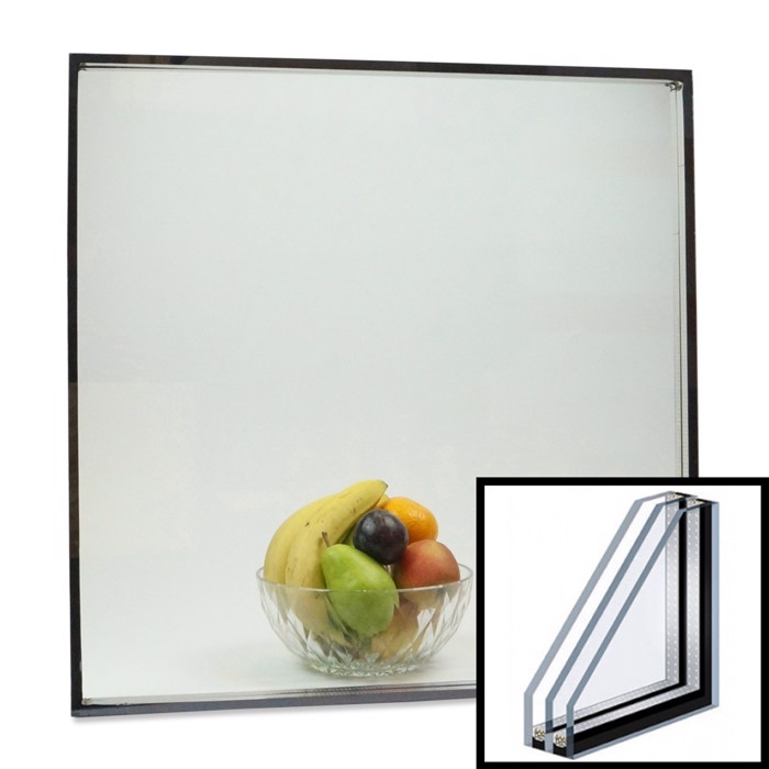 Klart glass Termorute 3-lags